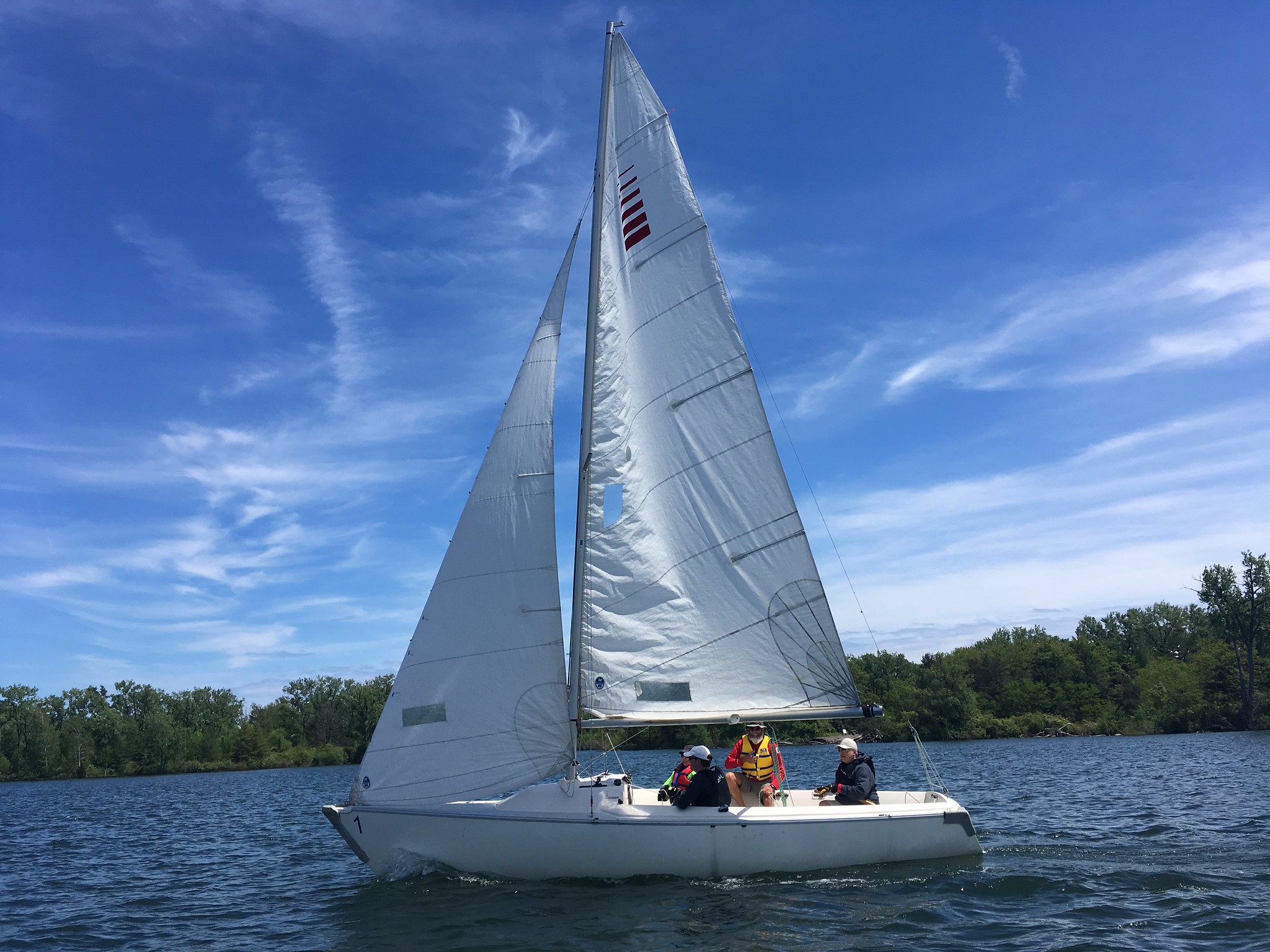 Camp de voile à Victoria, C.-B. Image